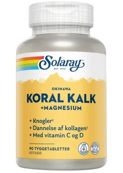 Solaray Kalk<Koral Kalk med C- og D-Vitamin