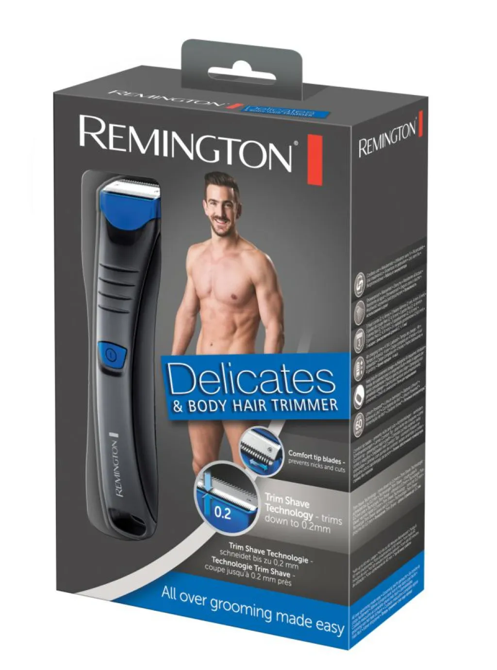 Remington Trimmere|Elektronisk Hårfjerning<Krops- og Intimtrimmer til Mænd BHT250