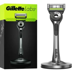 Gillette Skrabere & Blade>Labs Barberskraber med Exfoliating Bar