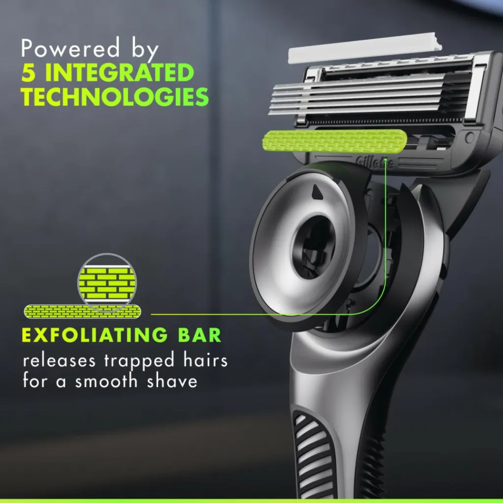 Gillette Labs Barberskraber med ExfoBar Travel Case< Skrabere & Blade