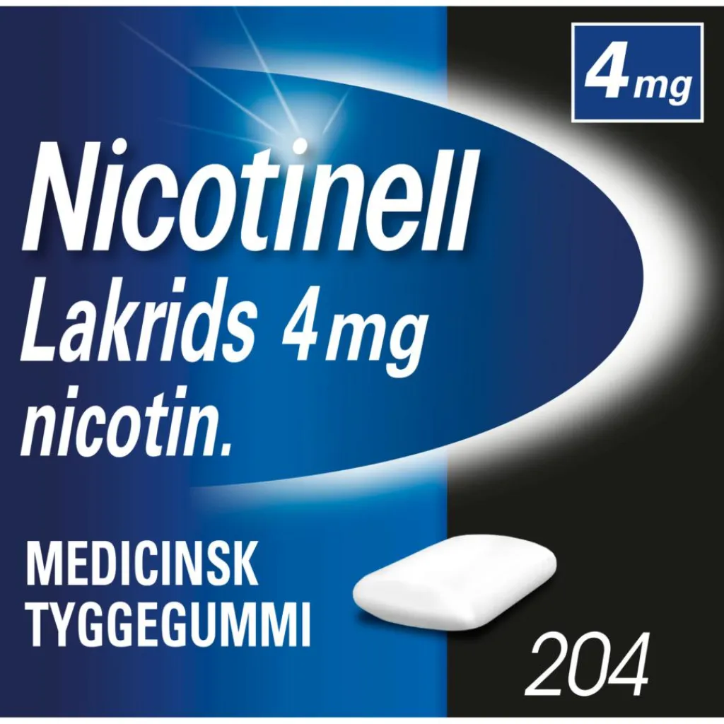 Nicotinell Nikotintyggegummi|Rygestop>Lakrids Tyggegummi 4 mg