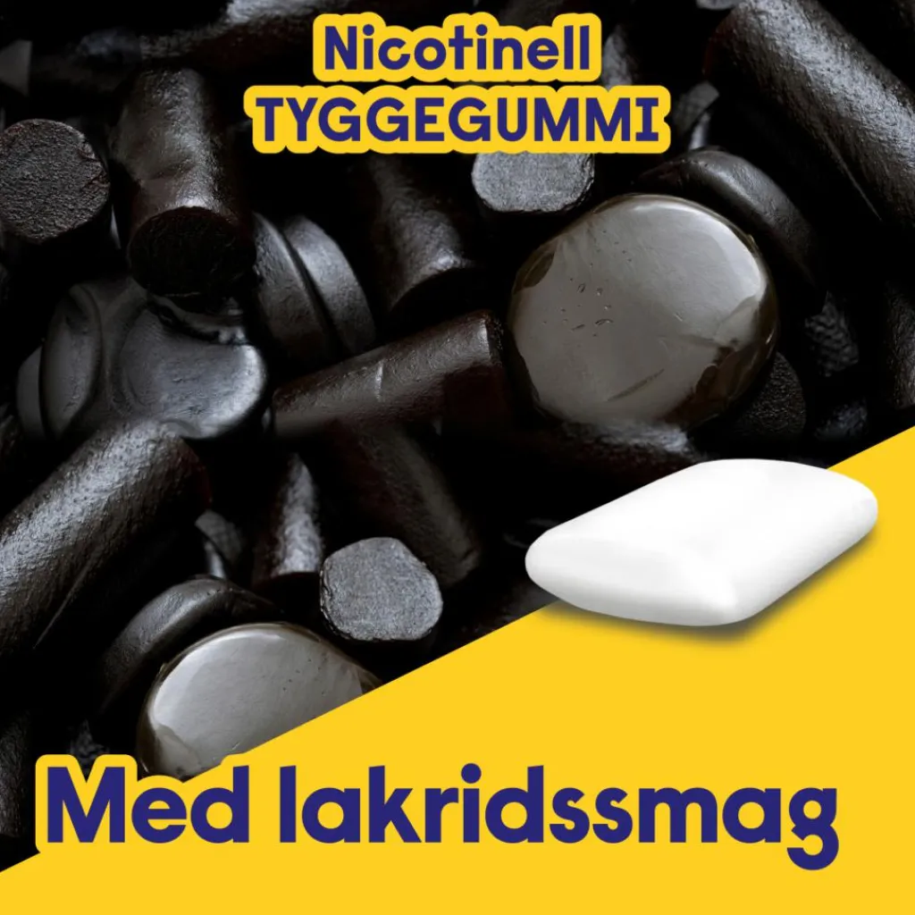 Nicotinell Nikotintyggegummi|Rygestop>Lakrids Tyggegummi 4 mg