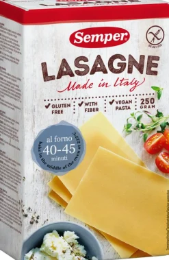Semper Pasta, Ris & Bælgfrugter<Lasagne glutenfri
