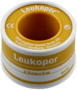 Nygaard Leukopor 5 m x 2,5 cm< Sårplastre|Sårplastre