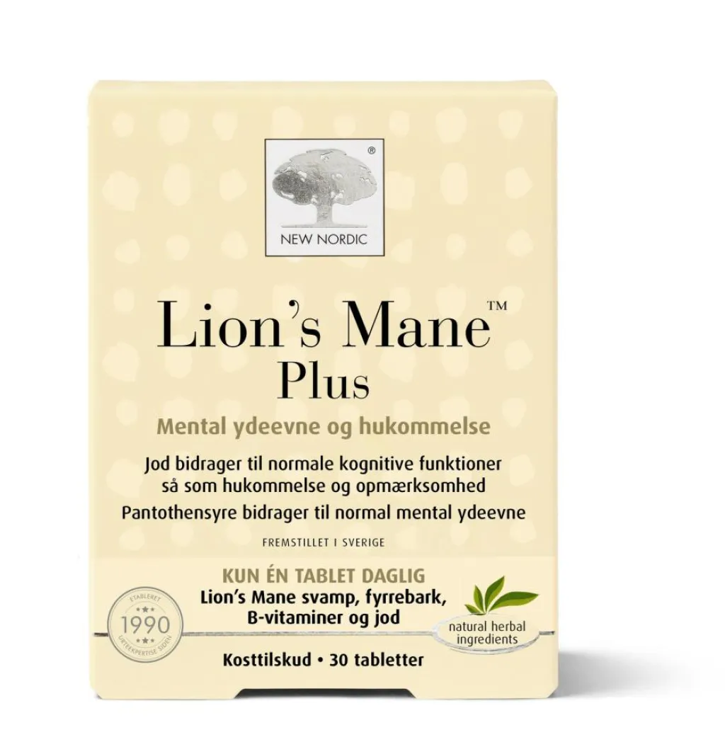 New Nordic Lion's Mane Plus< Hjerne / Hukommelse