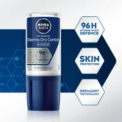 NIVEA Men Anti-Perspirant Deo Derma Control Maximum< Deodoranter|Til Ham
