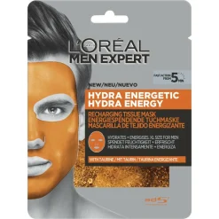 L'Oréal Paris Ansigtspleje|Masker>Men Expert Hydra Energetic Recharging Tissue Mask
