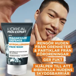 L'Oréal Paris Ansigtspleje<Men Expert Magnesium Defence Hypoallergenic Face Wash