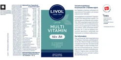 Livol Multivitaminer>Multivitamin m.urter 50+