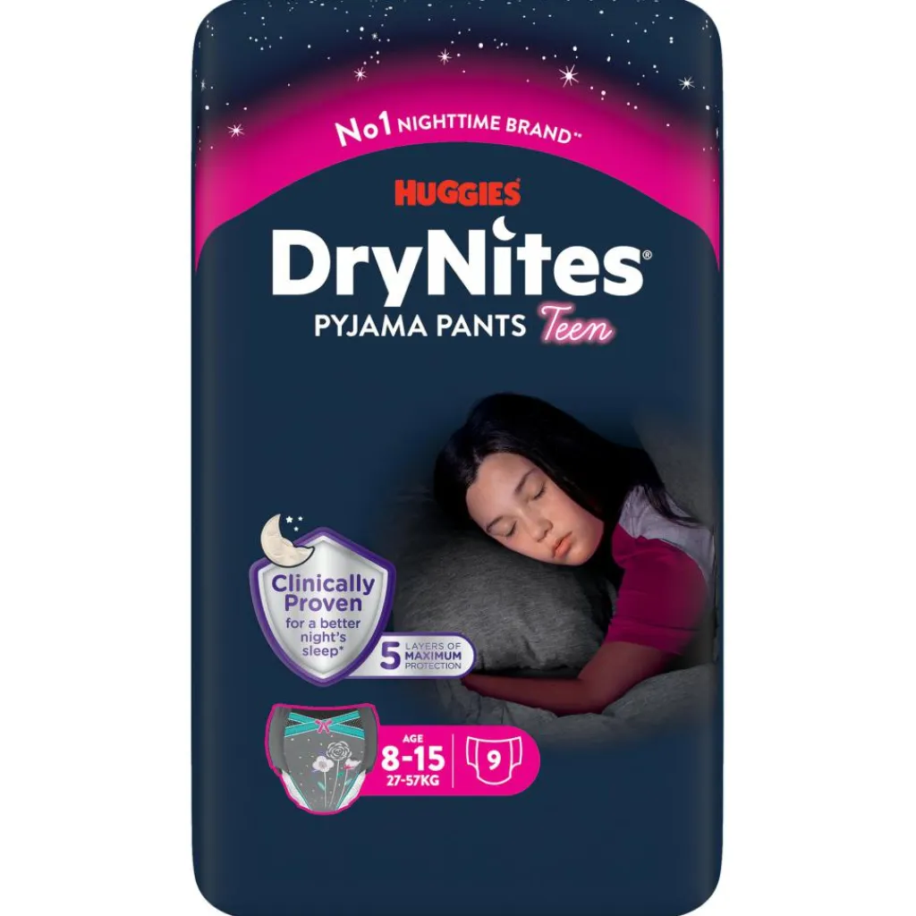DryNites Pusletid<Natunderbukser Pige 8-13 år