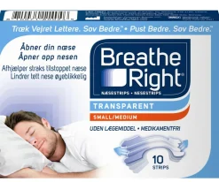 Breathe Right Næsestrips Transparent< Snorken