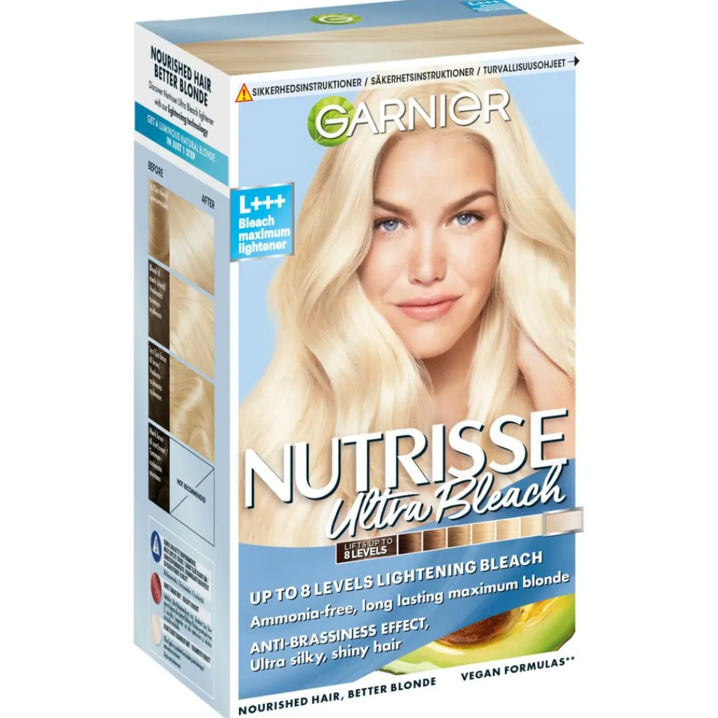Garnier Permanent Hårfarve|Blondering<Nutrisse Ultra Bleach L+++ Bleach Maximum Lightener