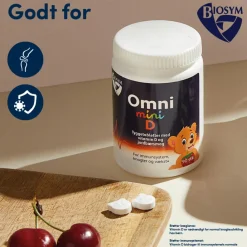 Biosym Børnevitaminer|Børnevitaminer>OmniMINI D Jordbær