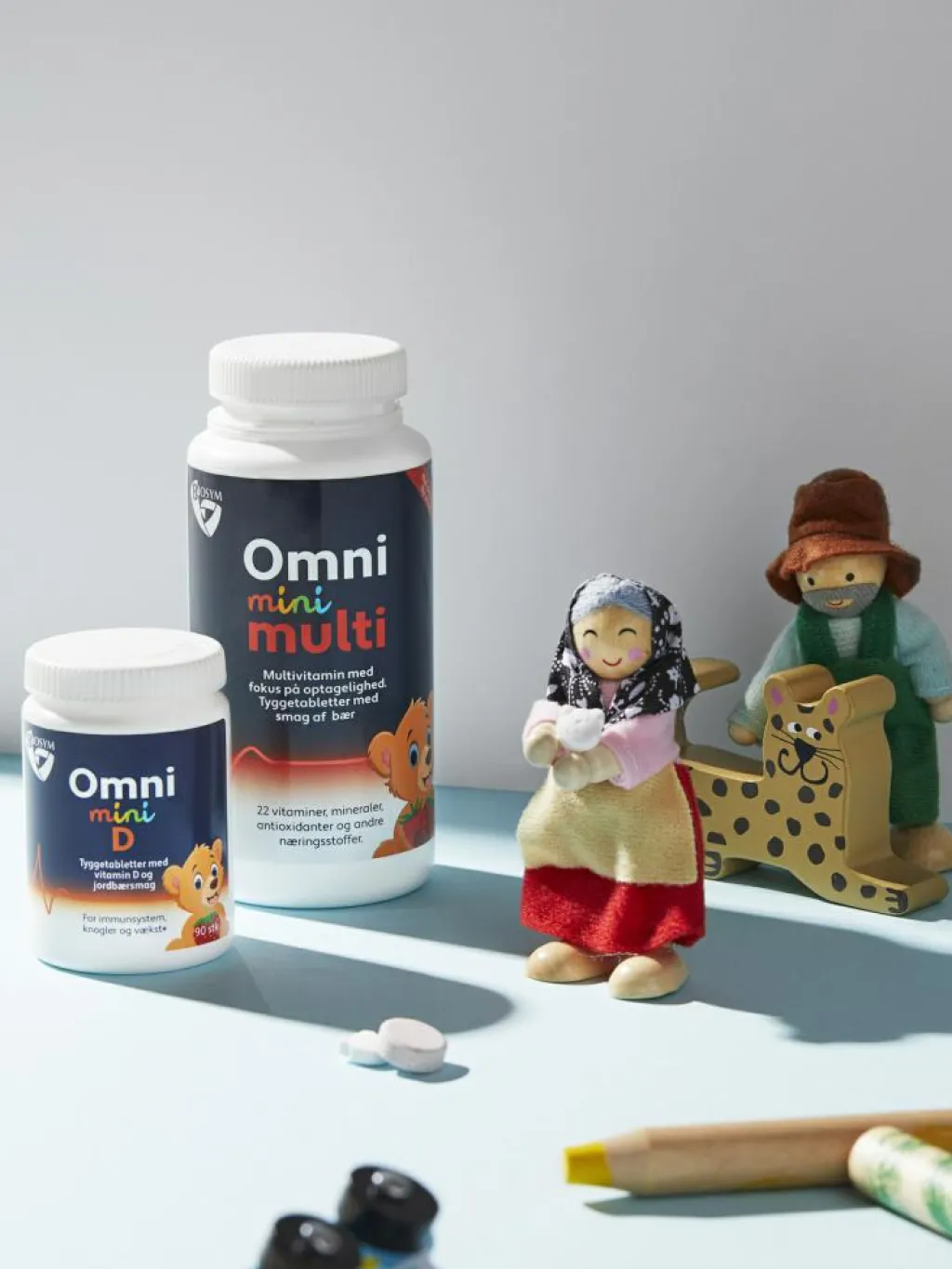 Biosym Børnevitaminer|Børnevitaminer<OmniMini Multi Kosttilskud