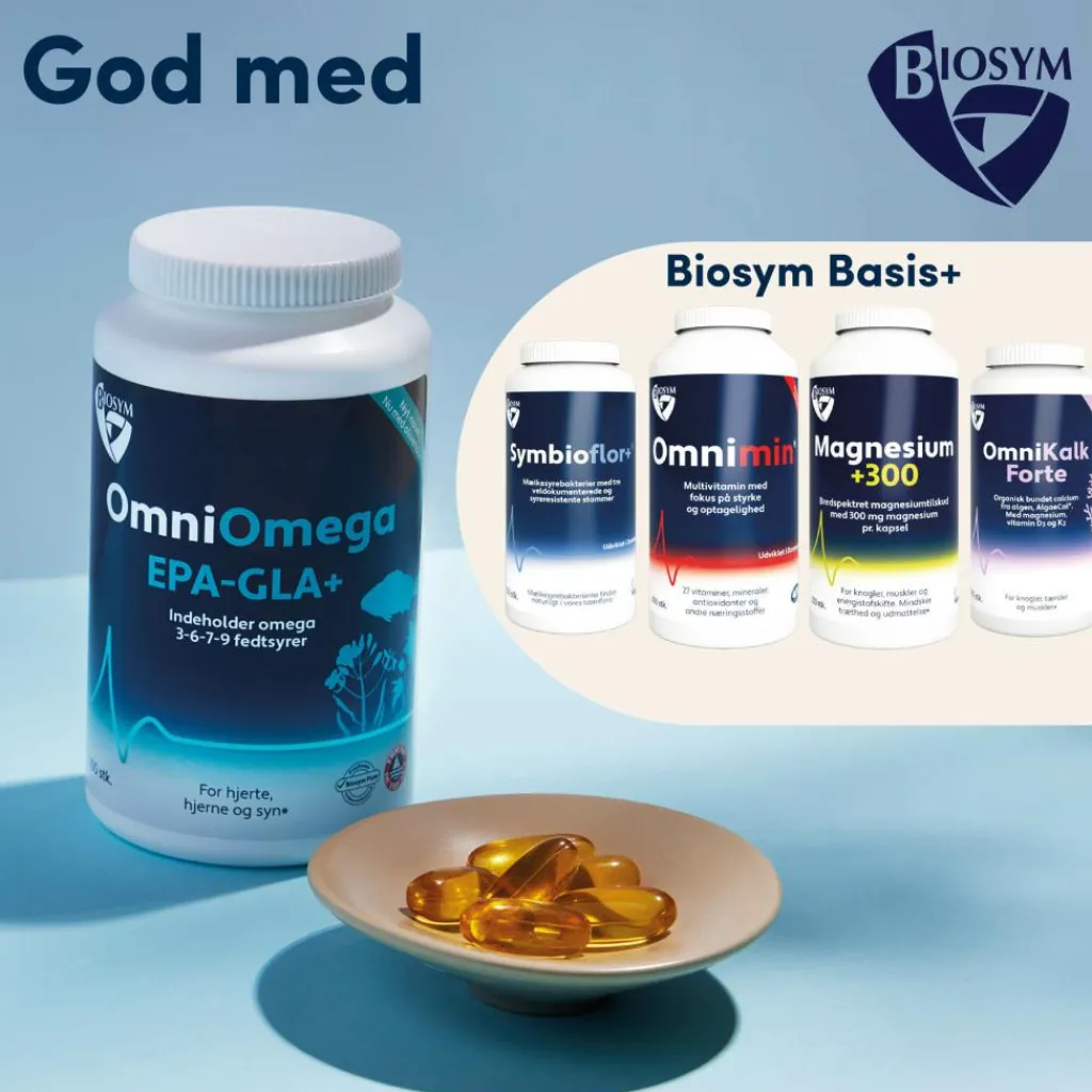Biosym OmniOmega EPA-GLA+< Fiskeolie & Omega 3