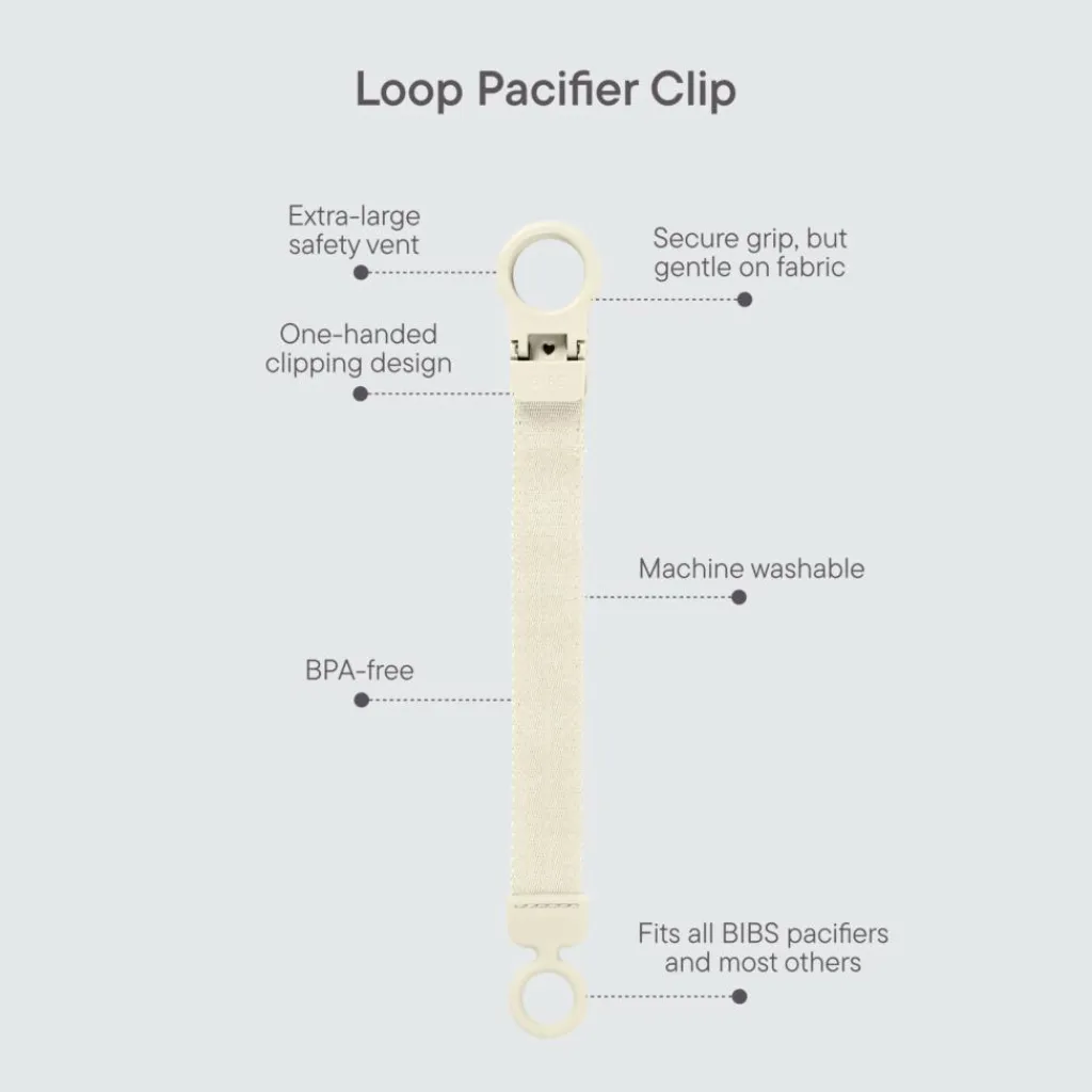 BIBS Pacifier Clip Loop<Børn Suttesnore