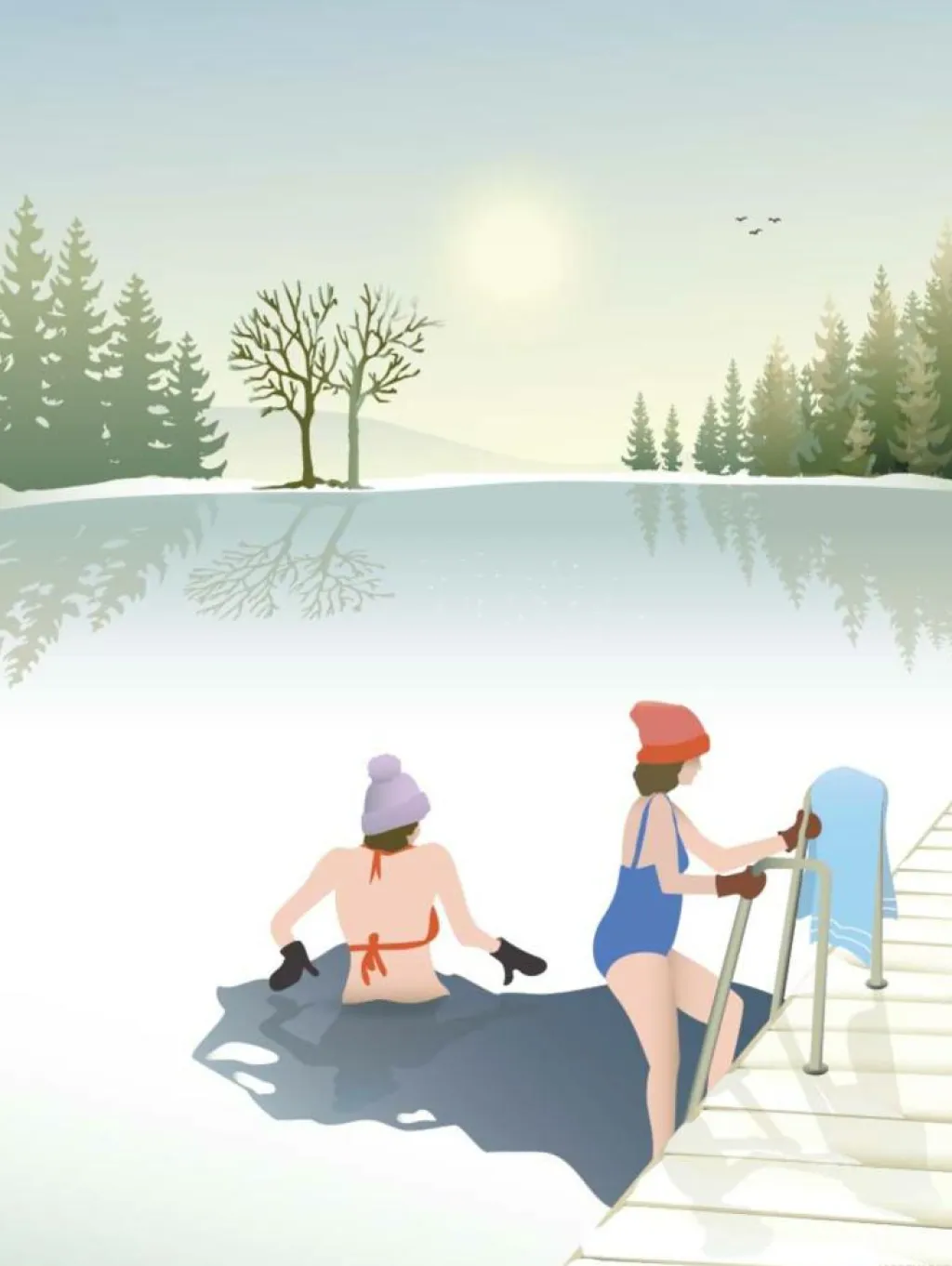 ViSSEVASSE Plakat 'Winter Bath'< Plakater & Rammer