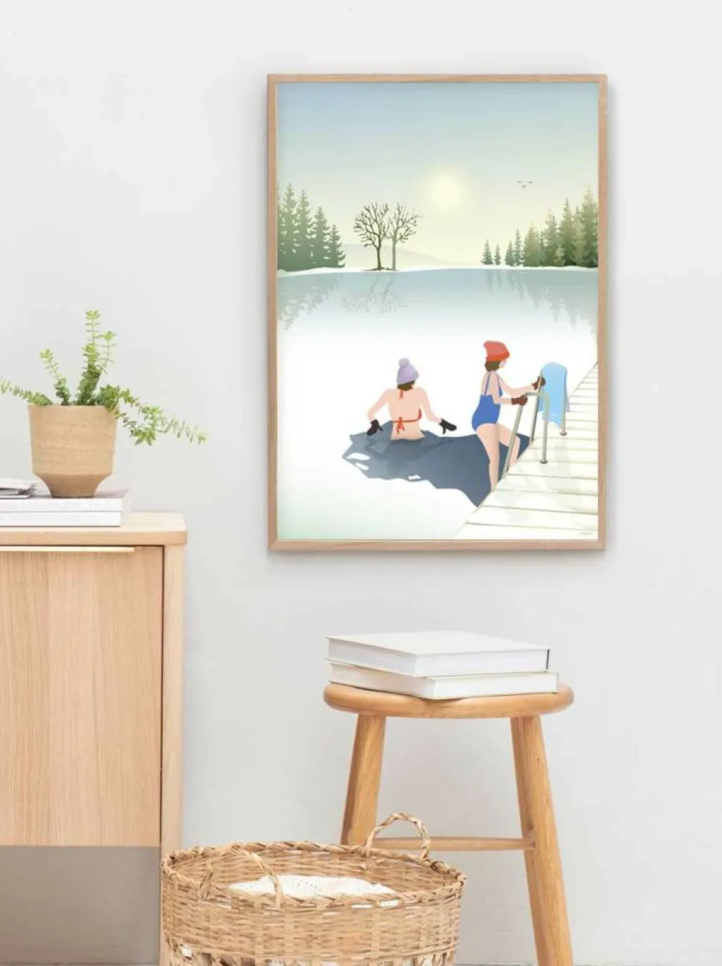 ViSSEVASSE Plakat 'Winter Bath'< Plakater & Rammer