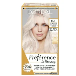 L'Oréal Paris Preference Recital 11.11 Very Light Cool Blonde (M) FLP< Blondering|Permanent Hårfarve