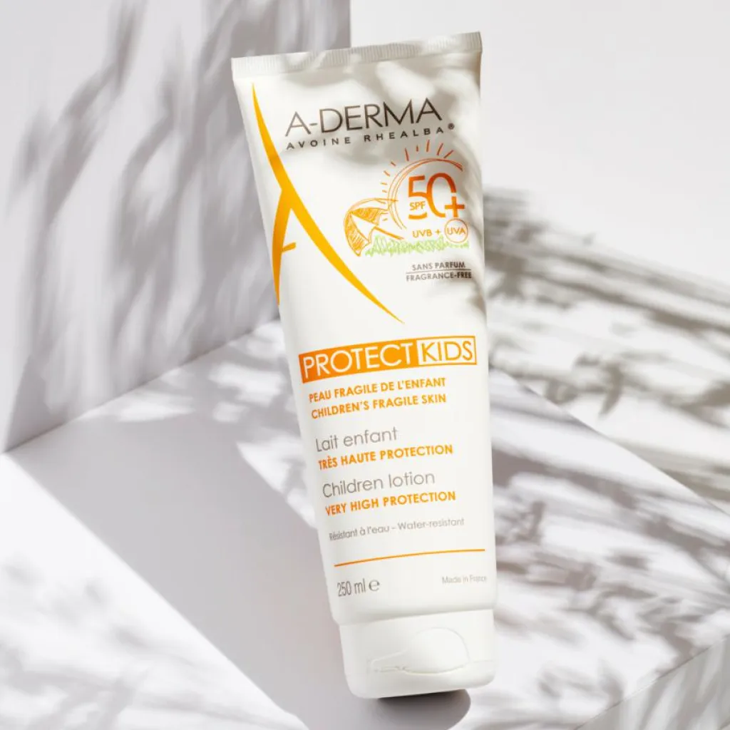 A-DERMA Protect Kids Sun Lotion SPF50+<Børn Solcreme Til Børn|Hudpleje Til Børn