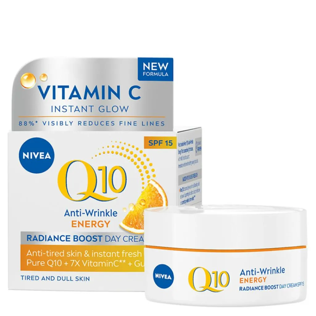 NIVEA Anti-Age<Q10 Energy Day Cream SPF 15
