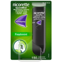 Nicorette® Nikotinspray|Rygestop>QuickMist 1 mg/spray, mundhulespray, opløsning