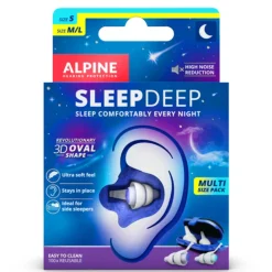Alpine Hearing Protection Ørepropper SleepDeep Multi< Ørepropper|Ører