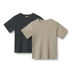 WHEAT Børnetøj>Rib T-Shirt Short Sleeve Fabian 2-pak