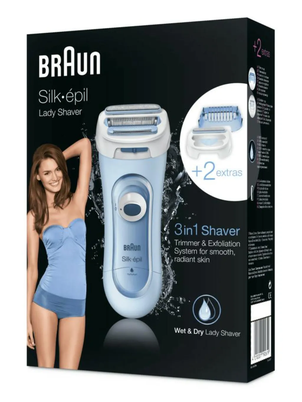 Braun Elektronisk Hårfjerning|Ladyshavere<Silk-Épil LS5160 Wet&Dry Lady Shaver