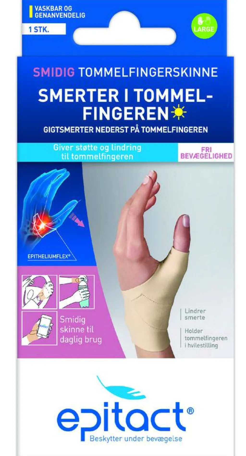 Epitact Tommelfingerstøtte|Tommelfingerstøtte>Smidig Tommelfingerskinne