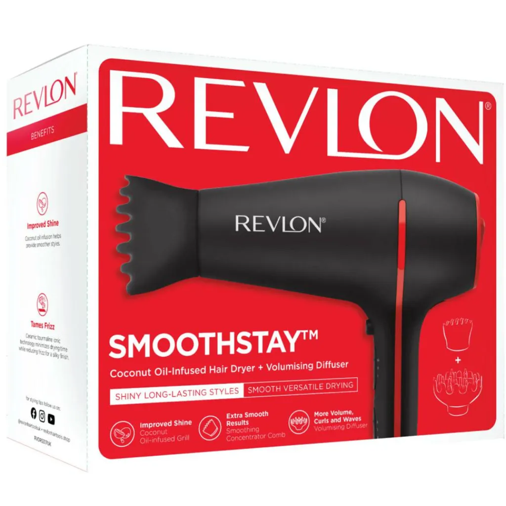 Revlon Smoothstay Hårtørrer< Hårtørrere