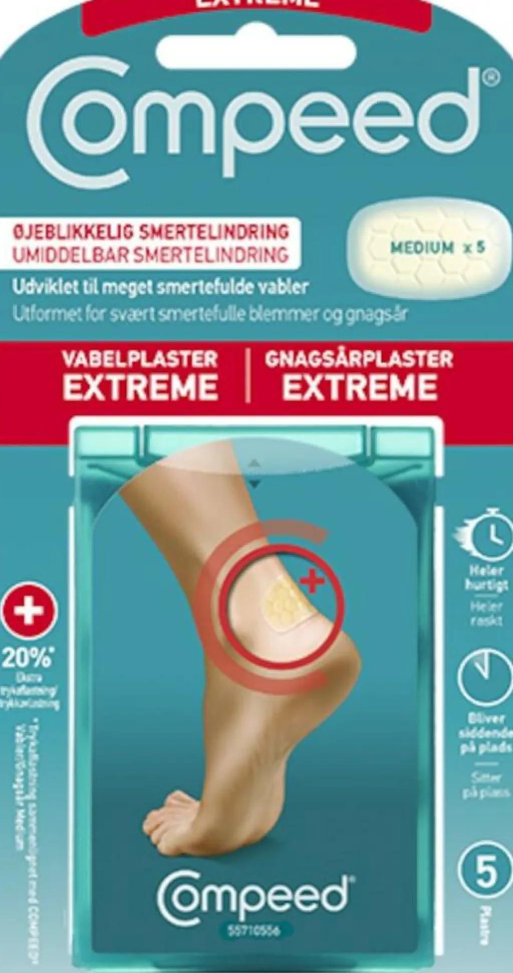 Compeed Sport Vabelplaster medium< Vabelplastre|Vabelplastre