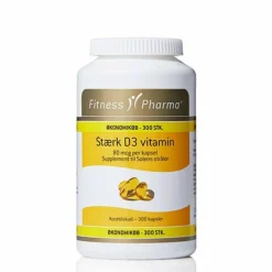 Fitness Pharma D-Vitamin<Stærk D3 vitamin