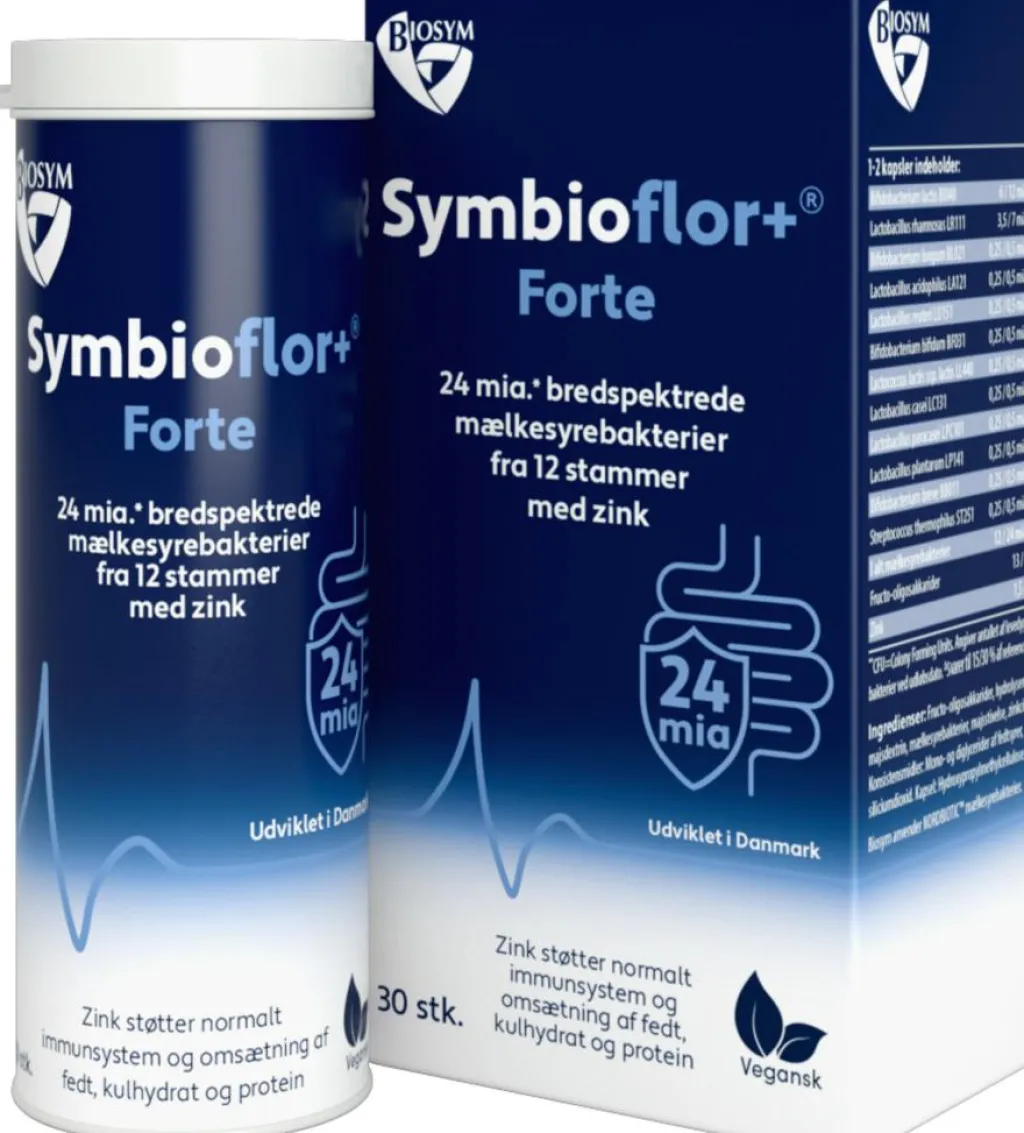 Biosym Ingredienser<Symbioflor+® Forte