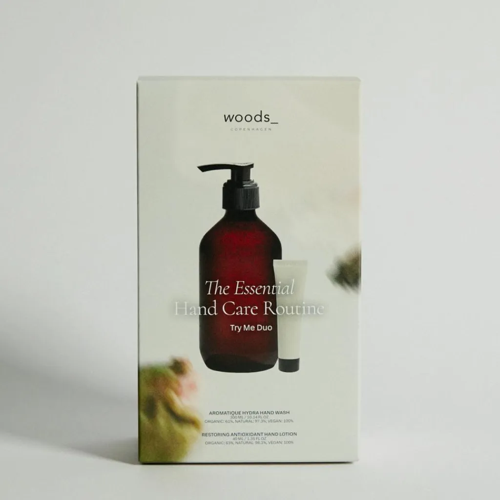 Woods Copenhagen Gaveæsker|Hudpleje Gaveæsker<The Essential Hand Care Routine Try Me Duo Gaveæske