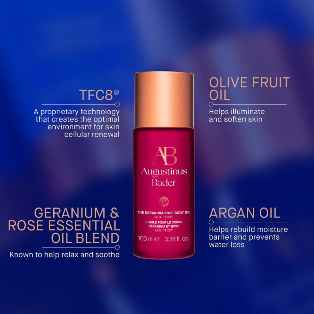 Augustinus Bader The Geranium Rose Body Oil< Kropsolie