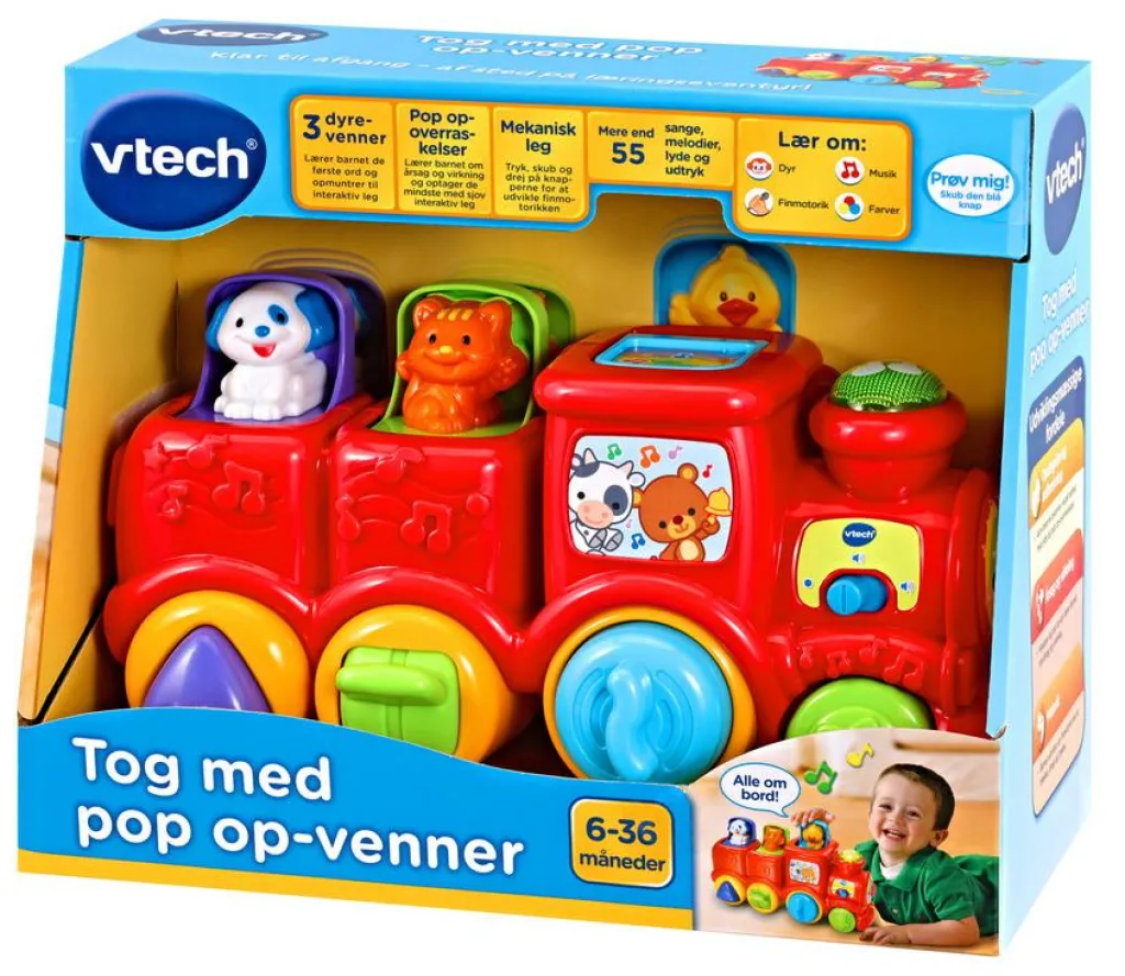 VTech Motorik & Bevægelse>Tog Med Pop Op Venner