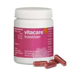 VitaCare Ingredienser<Tranebær