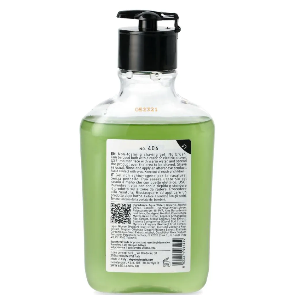 DEPOT Transparent Shaving Gel Brushless< Skum, Sprit & Gel|Barberskum & Gel