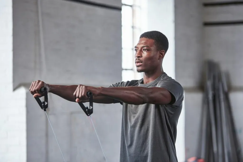 Adidas Fitnessudstyr<Træningselastik med Håndtag