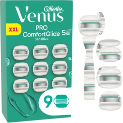 Gillette Venus Pro Comfortglide Sensitive Barberblade Largepack< Skrabere & Blade