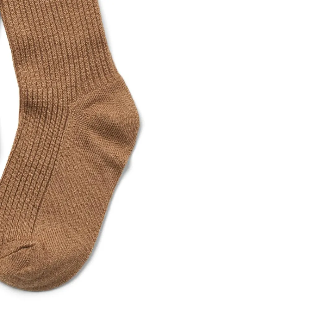 WHEAT Wool Rib Tights Robin<Børn Børnetøj